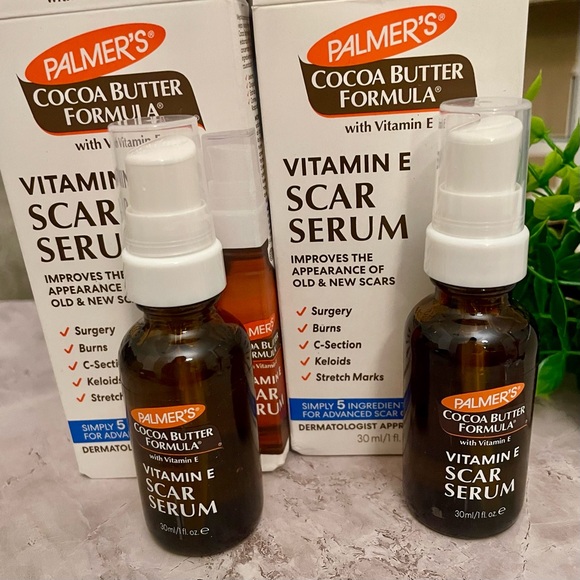 2 Two Palmer's Cocoa Butter Formula with Vitamin E Scar Serum total 60ml 2oz NIB - Picture 3 of 7